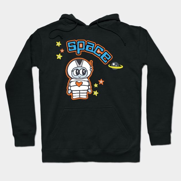 Space Girl Hoodie by KMLdesign